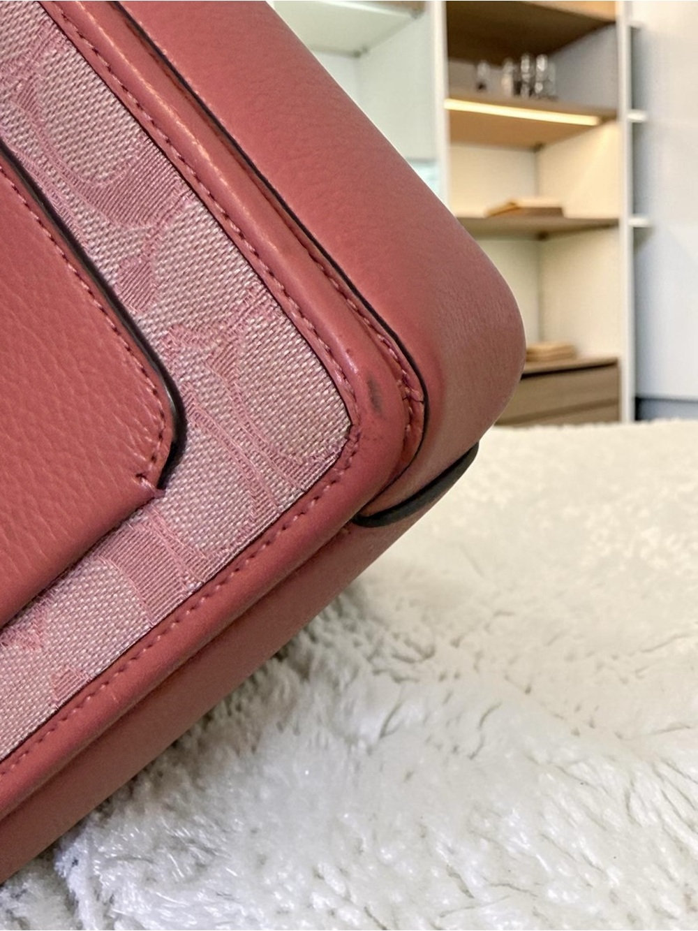 Coach Lonnie Crossbody Bag in Pink Signature Jacquard C8307 - Picture 13 of 13
